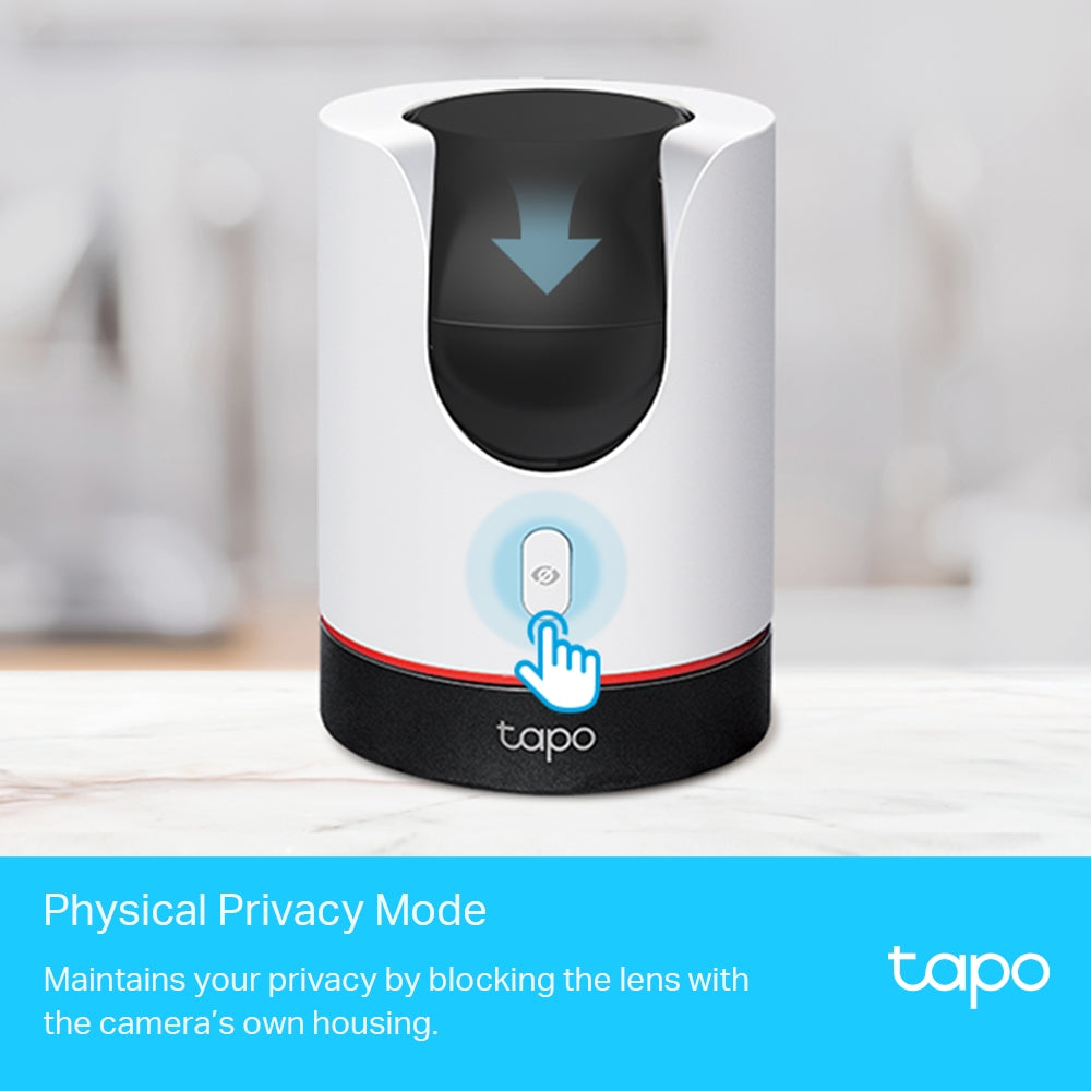 Indoor Pan Tilt Wi-Fi Camera, 2K QHD+HDR, Starlight Sensor, Privacy Shield, Tapo C225 Twin Pack