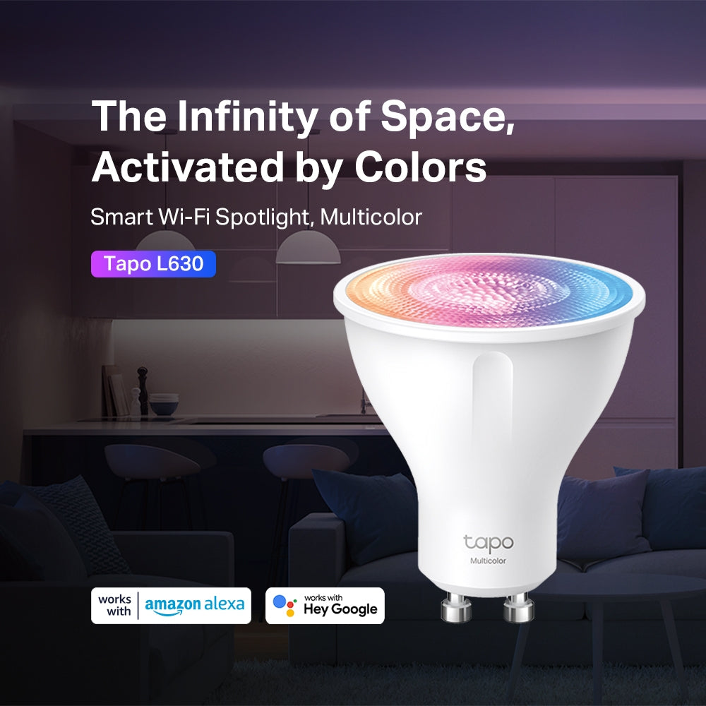 Smart Gu10 Spotlight Multicolour Bulb, Tapo L630